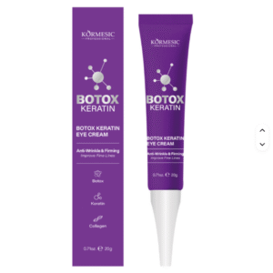 Kormesic Botox Keratin Eye Cream opakowanie i tubka 20g krem pod oczy z keratyną przeciwzmarszczkowy botox