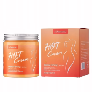 KORMESIC HOT Cream Intense Firming 250g słoik i opakowanie krem ujędrniający rozgrzewający do ciała