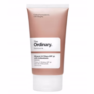 The Ordinary Mineral UV Filters SPF 30 z antyoksydantami mineralny krem z filtrem słonecznym ochrona UV