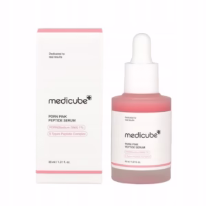 Medicube Pdrn Pink Peptide Serum - koreańskie serum z peptydami przeciwstarzeniowe w butelce z pipetą 30ml z opakowaniem